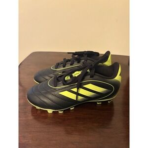 Adidas Kids 11K Goletto cleats Athletic Sports Soccer Shoes Black Neon Green